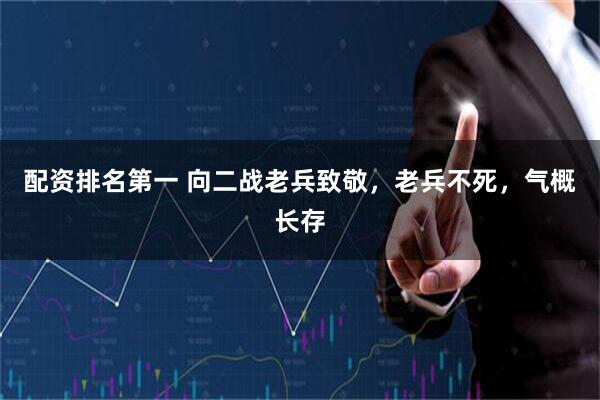 配资排名第一 向二战老兵致敬，老兵不死，气概长存